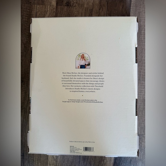 Studio McGee Wood Bead Christmas Tree Topper Star - Picture 4 of 5